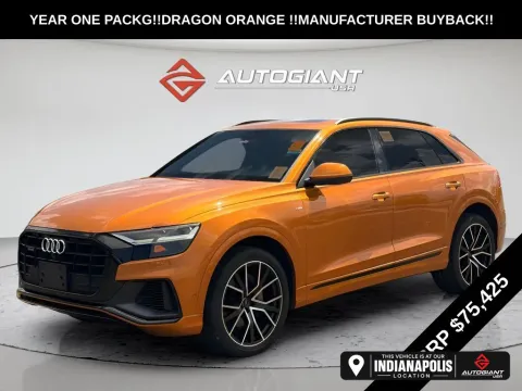 Orange 2019 Audi Q8 3.0T Premium Plus for sale in Indianapolis, IN