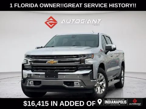 Silver 2019 Chevrolet Silverado 1500 LTZ for sale in Indianapolis, IN