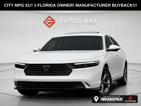 White 2023 Honda Accord Hybrid EX-L for sale in Indianapolis, IN