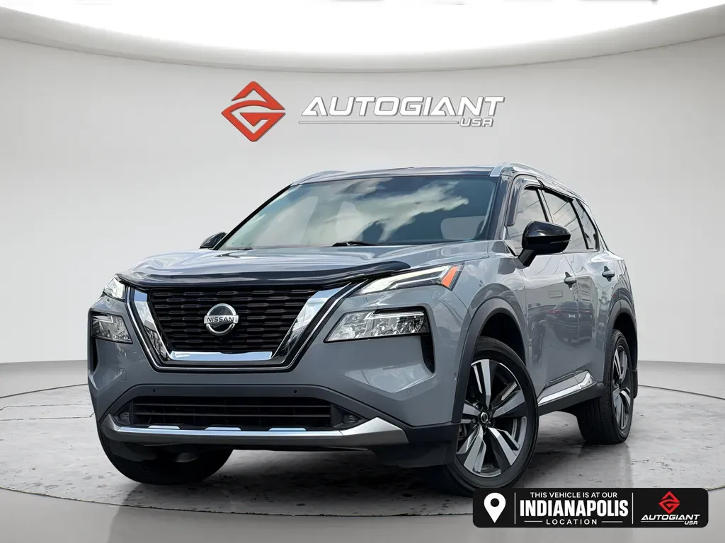Gray 2021 Nissan Rogue Platinum for sale in Indianapolis, IN