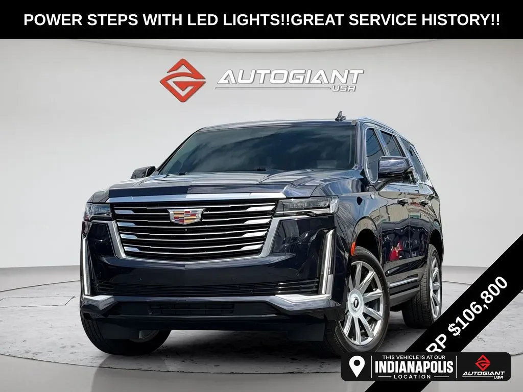 Blue 2021 Cadillac Escalade Premium Luxury Platinum for sale in Indianapolis, IN