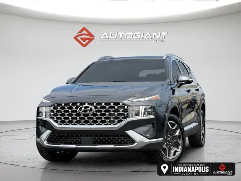 Gray 2023 Hyundai Santa Fe Hybrid SEL Premium for sale in Indianapolis, IN