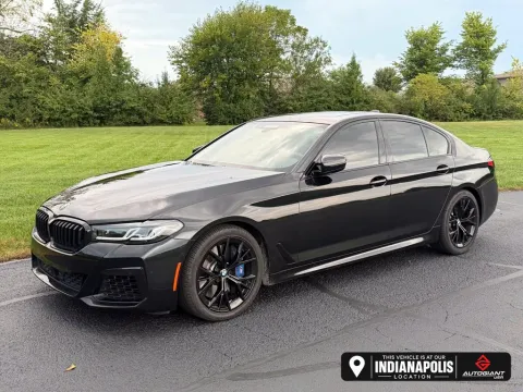 Black 2021 BMW 5 Series M550i xDrive for sale in Indianapolis, IN