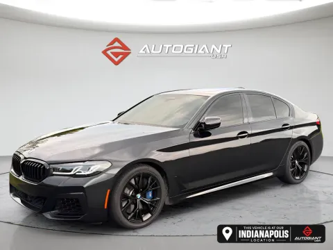 Black 2021 BMW 5 Series M550i xDrive for sale in Indianapolis, IN
