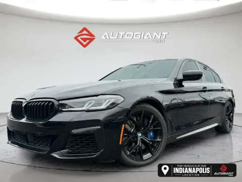 Black 2021 BMW 5 Series M550i xDrive for sale in Indianapolis, IN