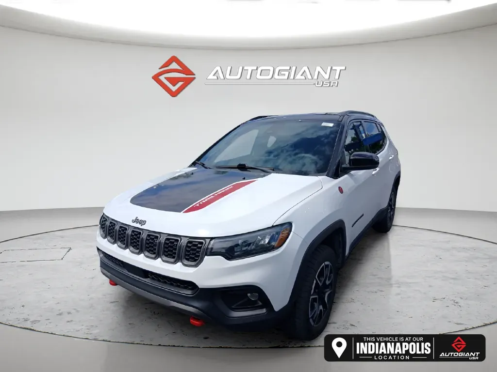 White 2024 Jeep Compass Trailhawk for sale in Indianapolis, IN