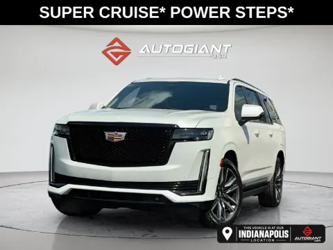 White 2021 Cadillac Escalade ESV Sport Platinum for sale in Indianapolis, IN