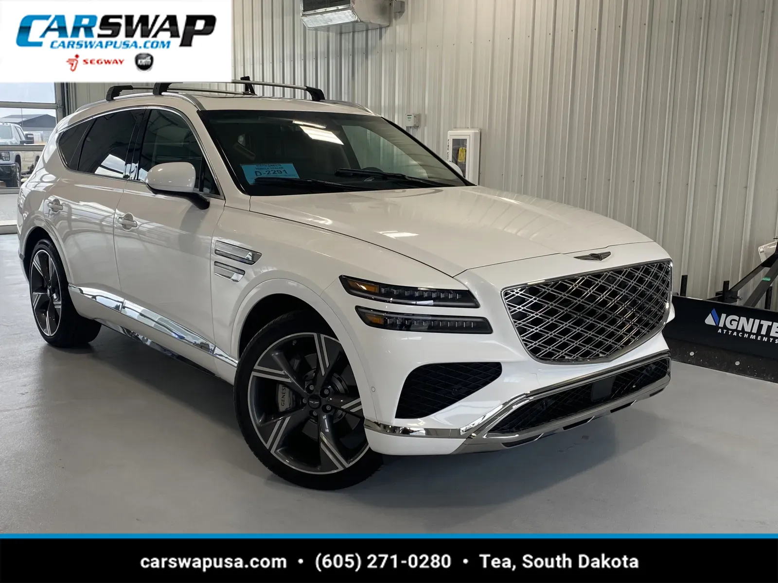 White 2025 Genesis GV80 3.5T Prestige for sale in Tea, SD
