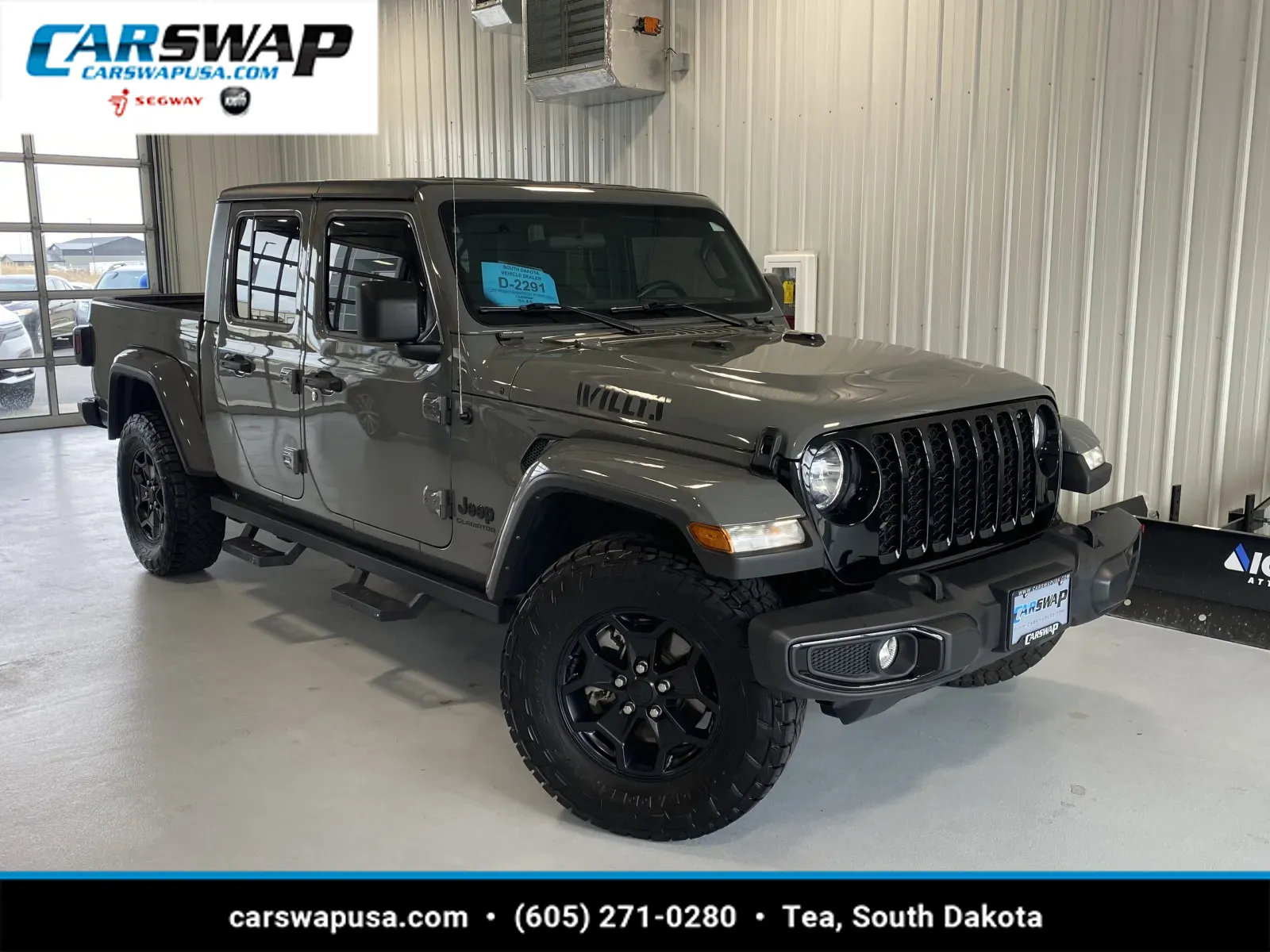 Gray 2021 Jeep Gladiator Willys for sale in Tea, SD