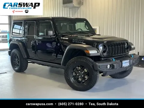 Black 2024 Jeep Wrangler Willys 4xe for sale in Tea, SD