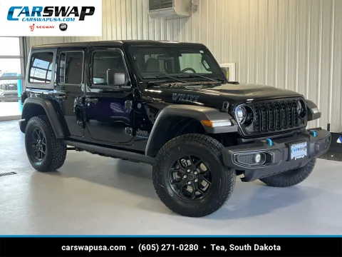 Black 2024 Jeep Wrangler Willys 4xe for sale in Tea, SD