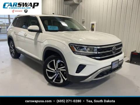Black 2021 Volkswagen Atlas 2.0T SEL Premium for sale in Tea, SD