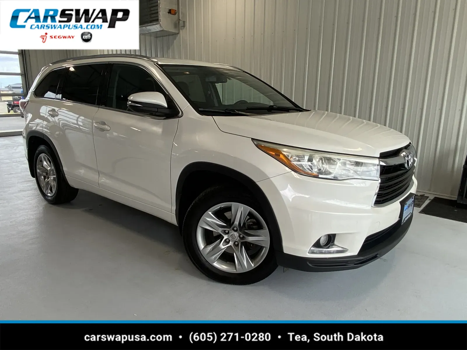 White 2015 Toyota Highlander Limited for sale in Tea, SD