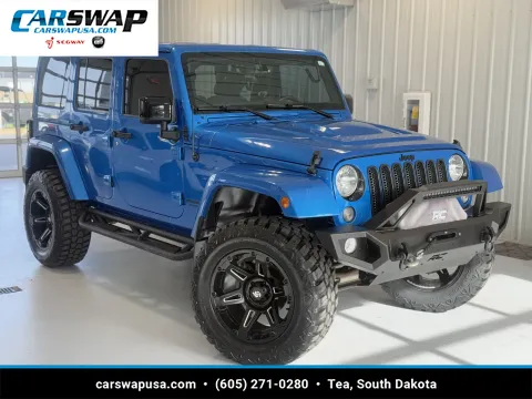 Blue 2015 Jeep Wrangler Unlimited Sahara for sale in Tea, SD