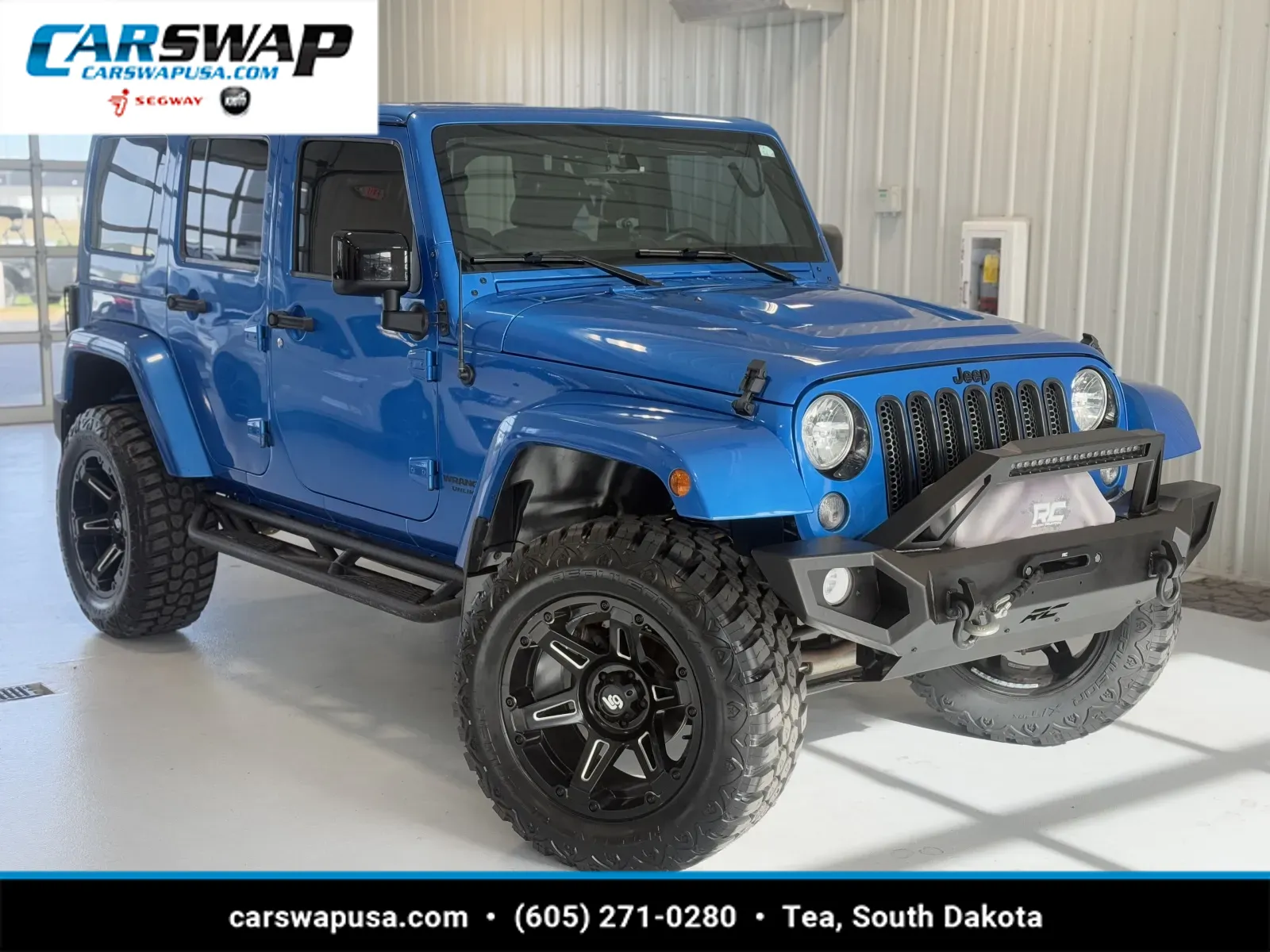Blue 2015 Jeep Wrangler Unlimited Sahara for sale in Tea, SD