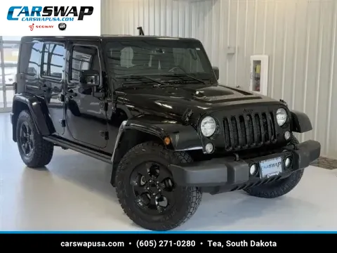 Black 2015 Jeep Wrangler Unlimited Sahara for sale in Tea, SD