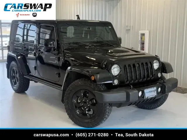 Black 2015 Jeep Wrangler Unlimited Sahara for sale in Tea, SD