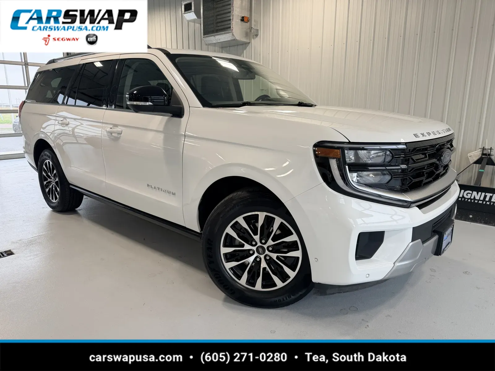 White 2025 Ford Expedition Max Platinum for sale in Tea, SD