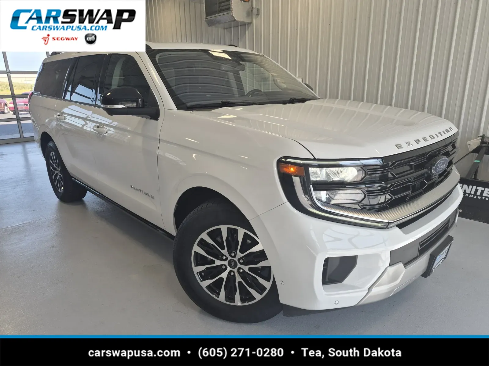 White 2025 Ford Expedition Max Platinum for sale in Tea, SD