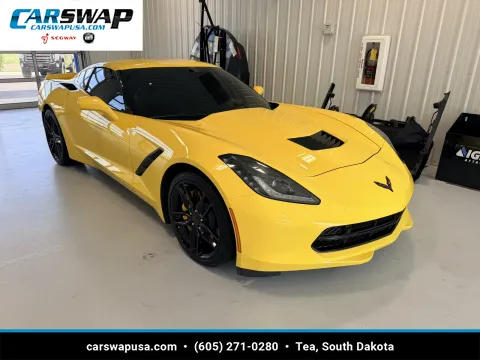 Yellow 2016 Chevrolet Corvette Stingray Z51 for sale in Tea, SD