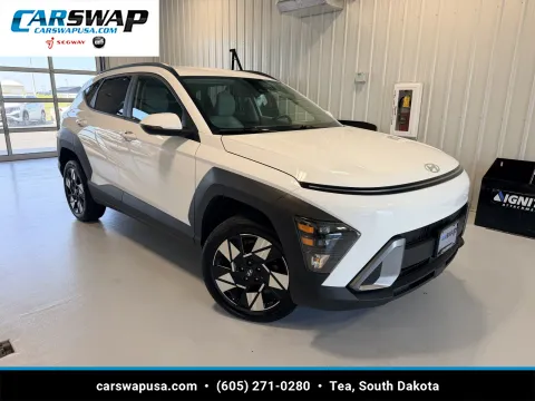 White 2025 Hyundai Kona SEL for sale in Tea, SD