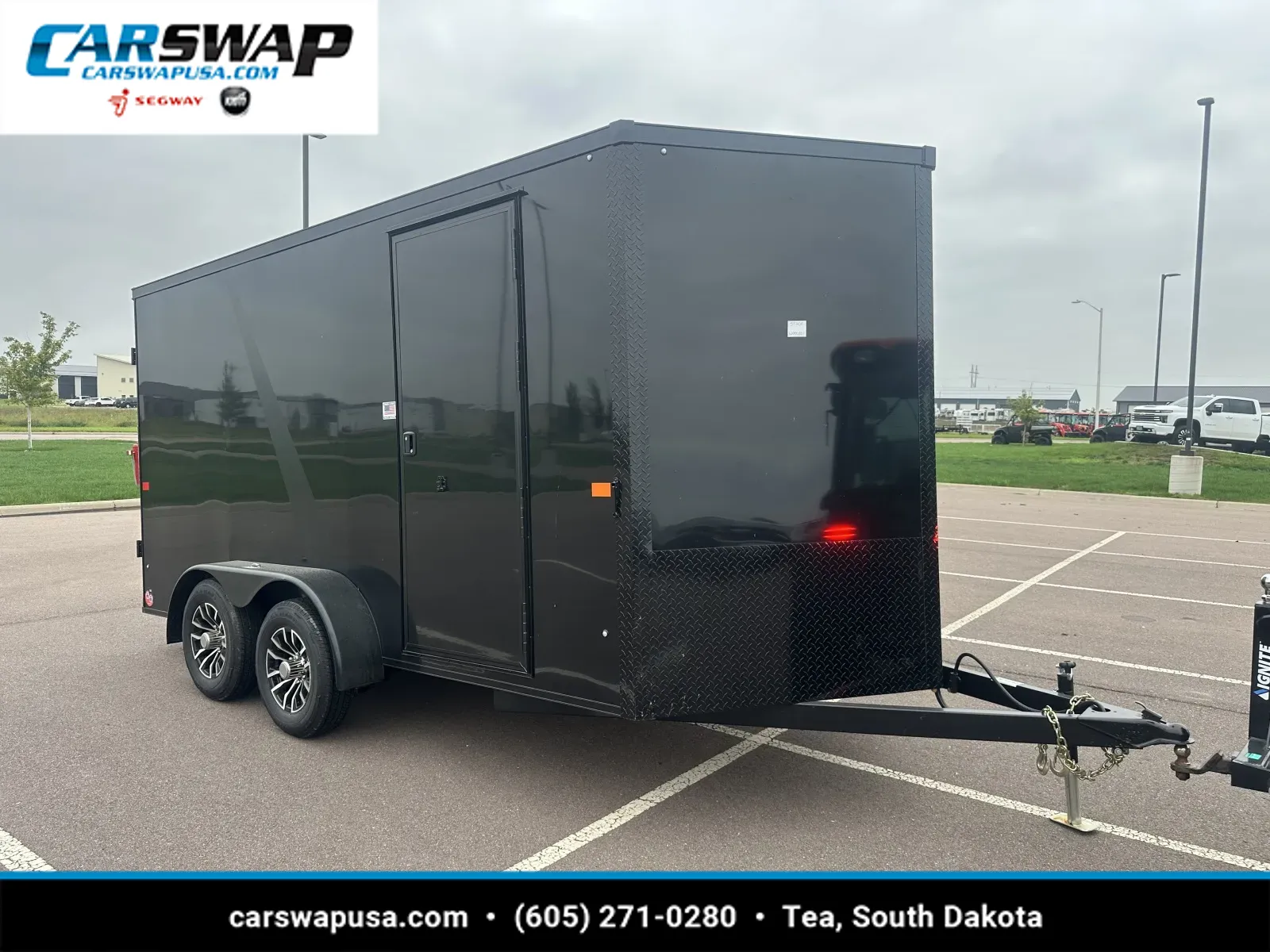 Black 2027 Aero Trailers 7X14TA35 BO, ALUM WHLS for sale in Tea, SD
