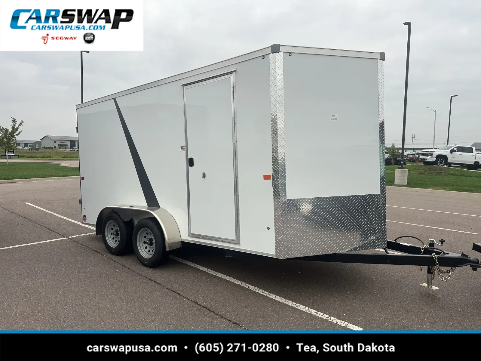 White 2027 Aero Trailers 7X14TA35 STD BLD for sale in Tea, SD