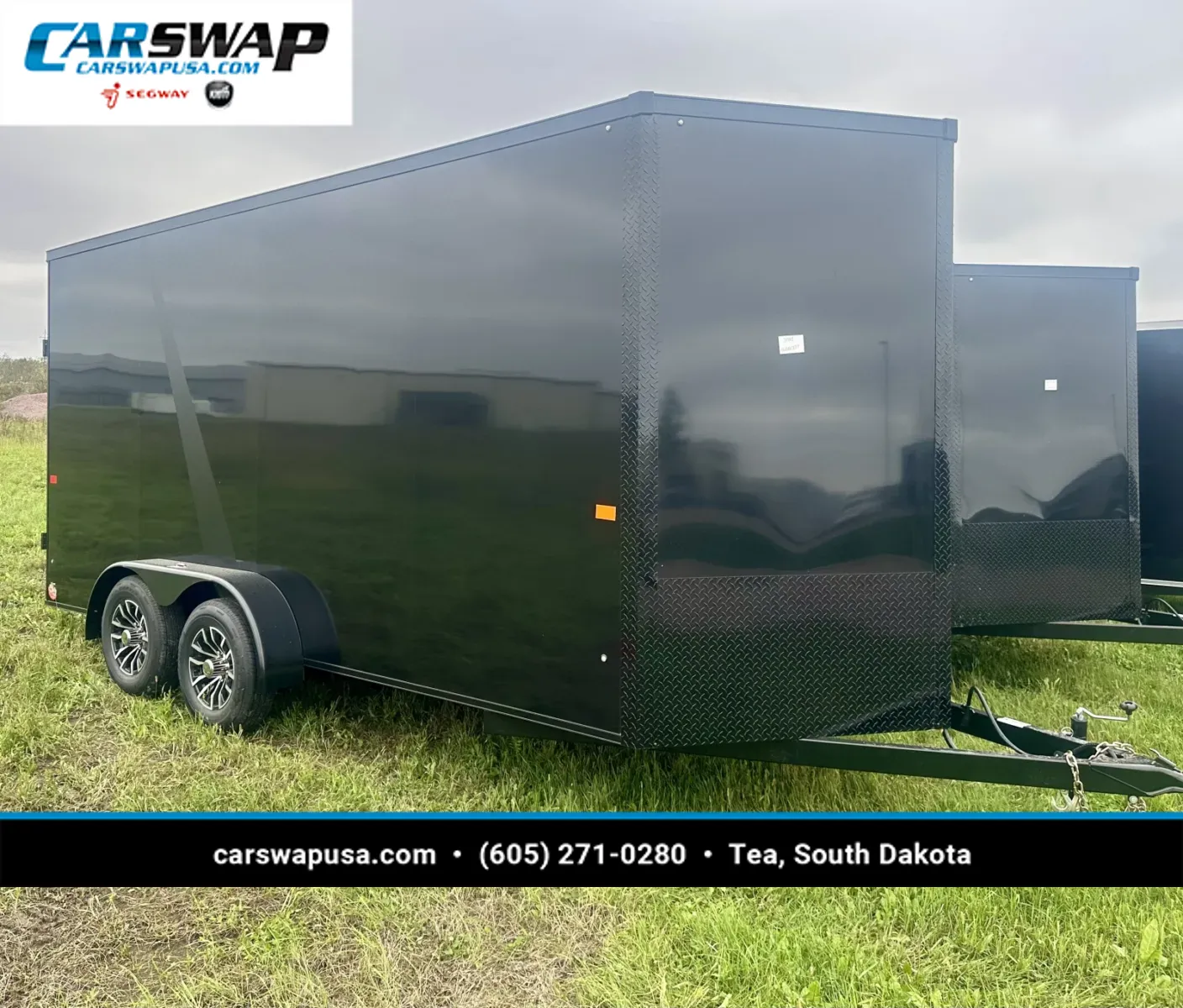 Black 2027 Aero Trailers 7X16TA35 UTV UTV, BO, ALUM WHLS for sale in Tea, SD