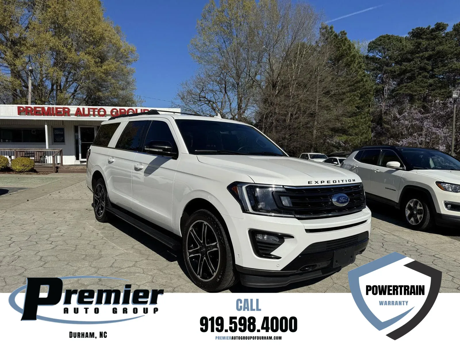 White 2021 Ford Expedition Max Limited for sale in Durham, NC