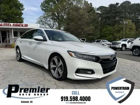 White 2018 Honda Accord Sedan Touring 1.5T for sale in Durham, NC