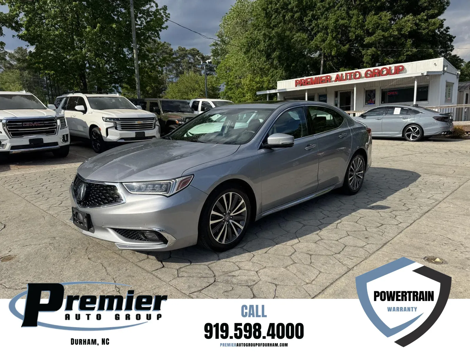 Silver 2018 Acura TLX w/Advance Pkg for sale in Durham, NC