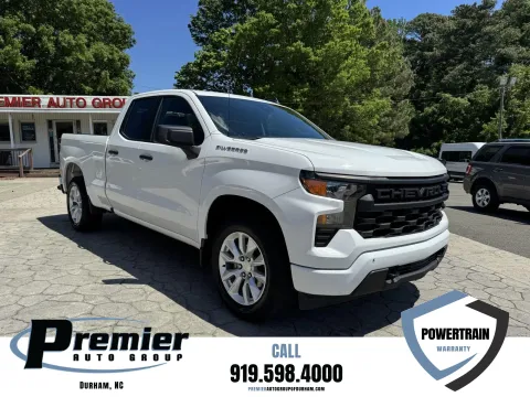 White 2022 Chevrolet Silverado 1500 Custom for sale in Durham, NC