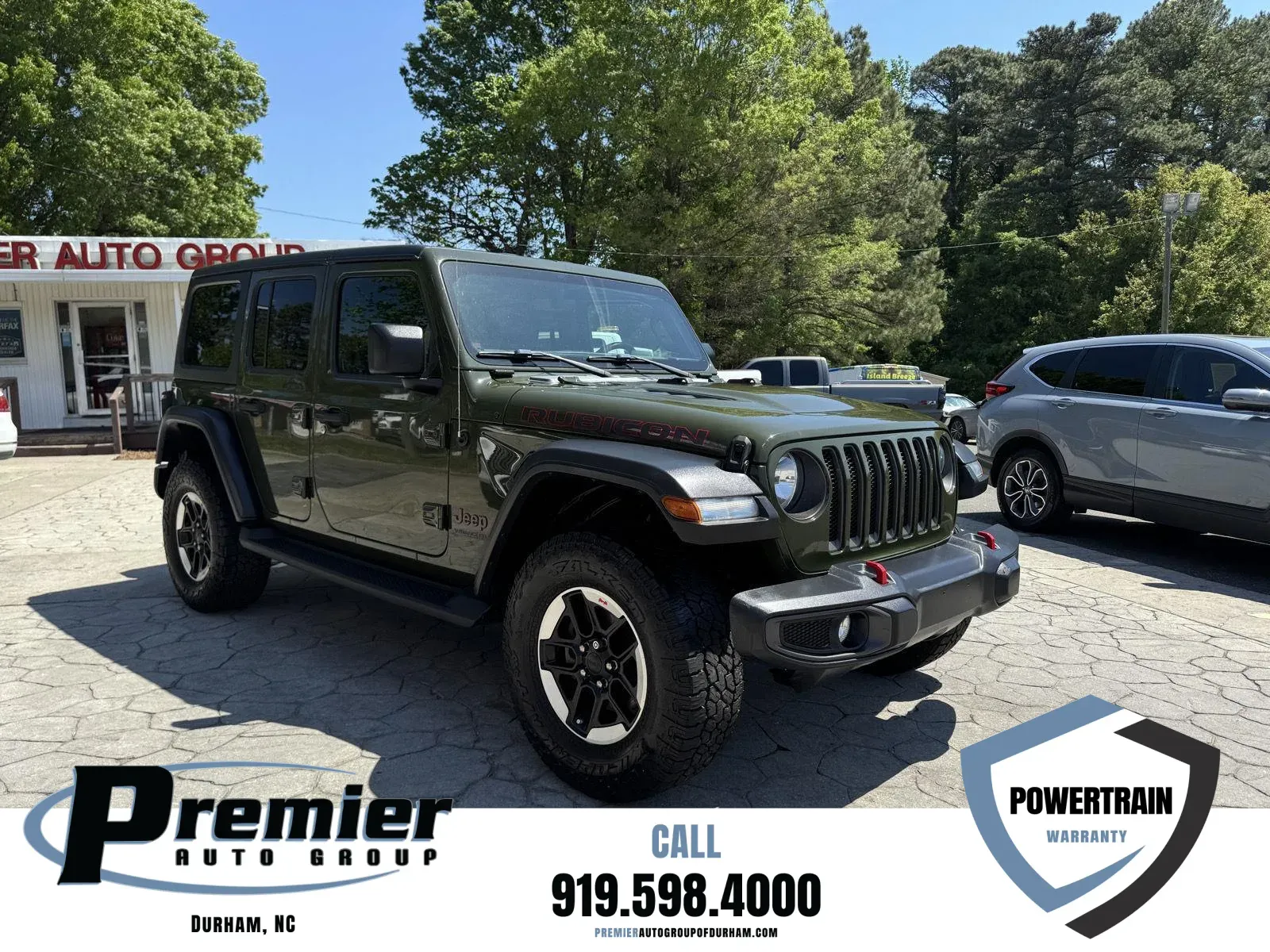 Green 2021 Jeep Wrangler Unlimited Rubicon for sale in Durham, NC