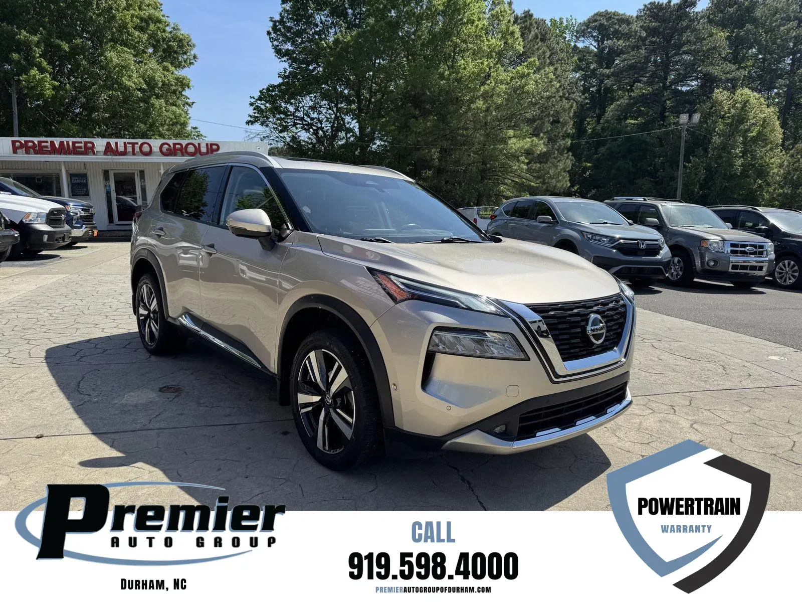 Silver 2021 Nissan Rogue Platinum for sale in Durham, NC