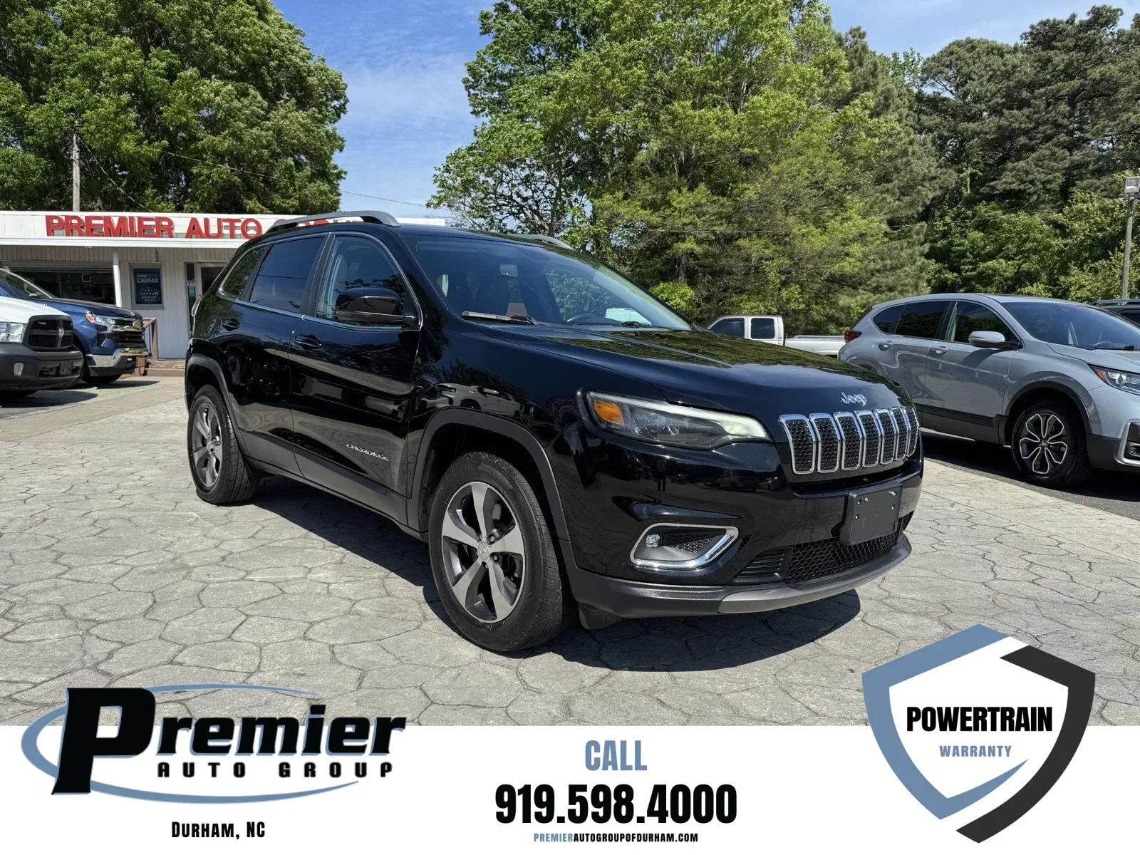 Black 2019 Jeep Cherokee Limited for sale in Durham, NC