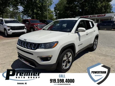 White 2021 Jeep Compass Limited for sale in Durham, NC