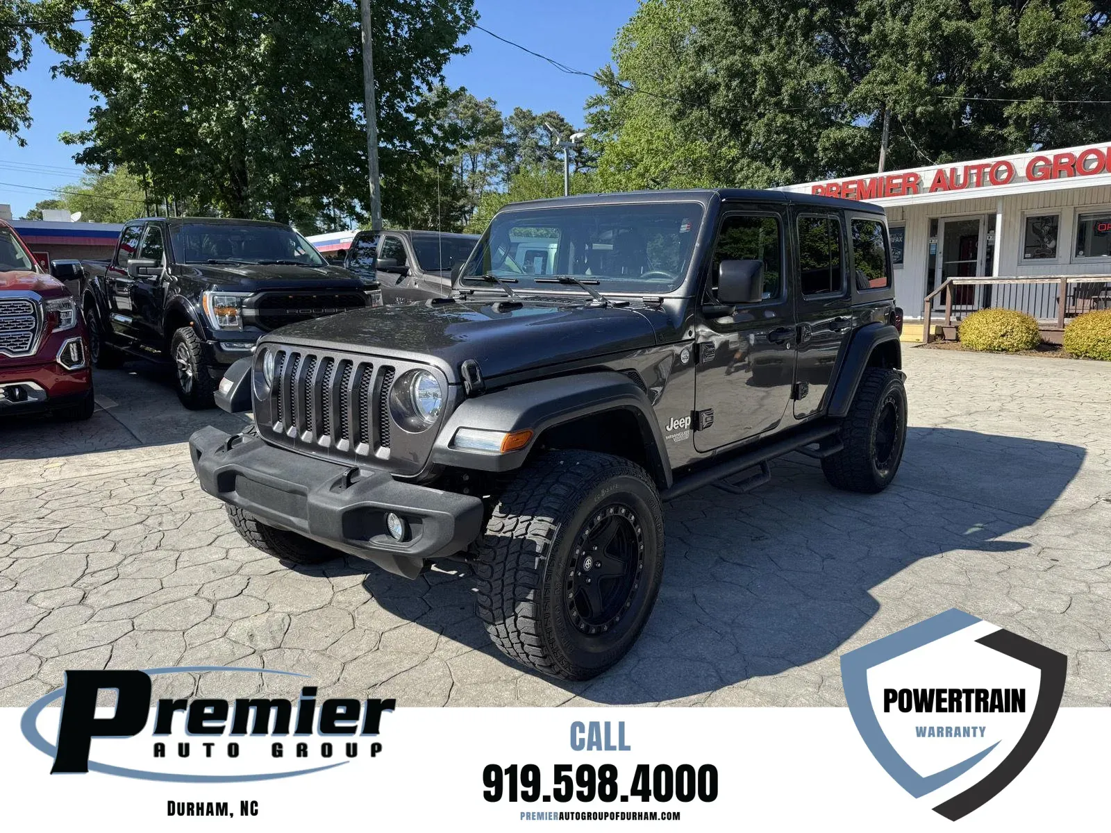 Gray 2018 Jeep Wrangler Unlimited Sport for sale in Durham, NC