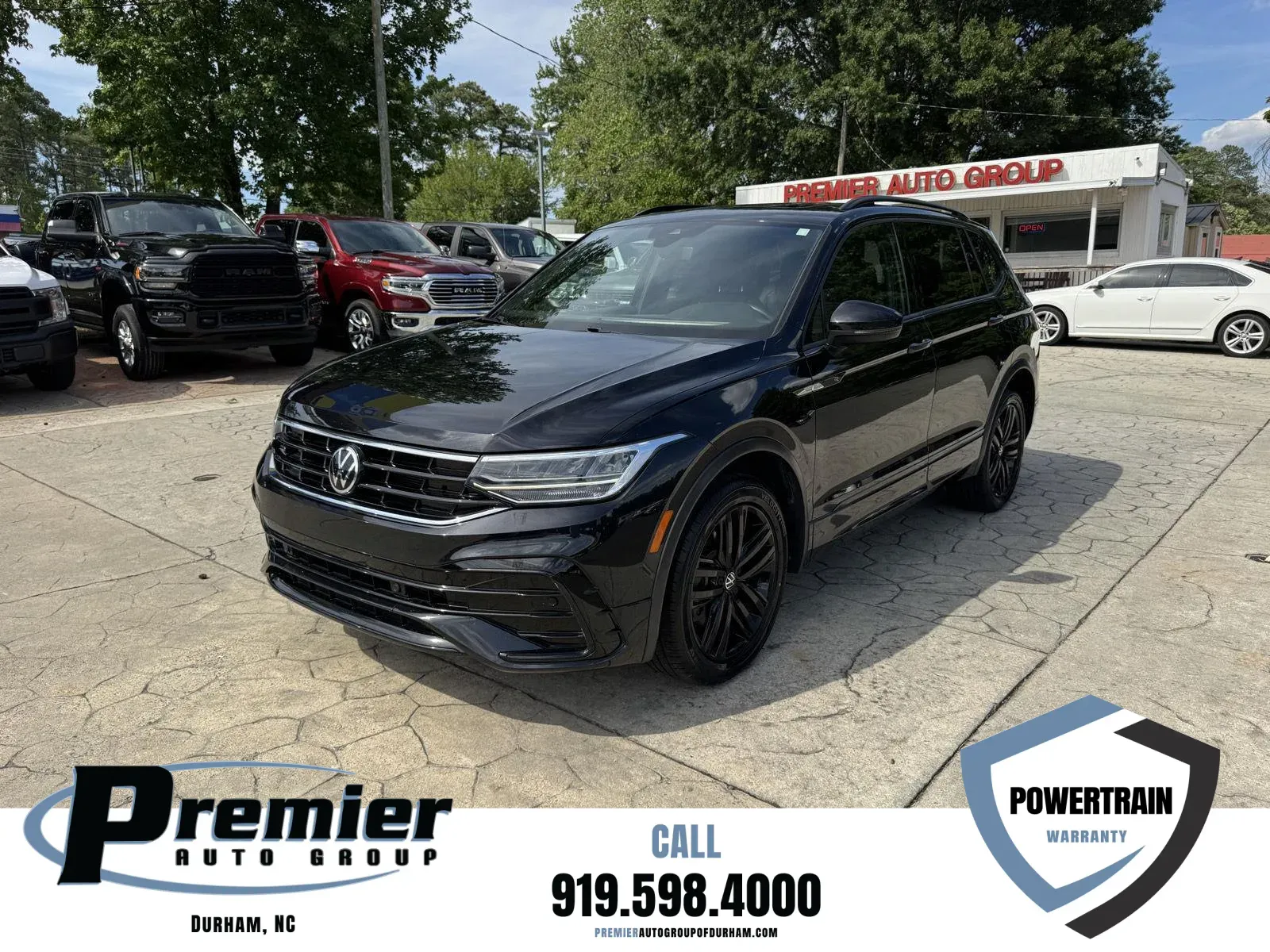 Black 2022 Volkswagen Tiguan SE R-Line Black for sale in Durham, NC