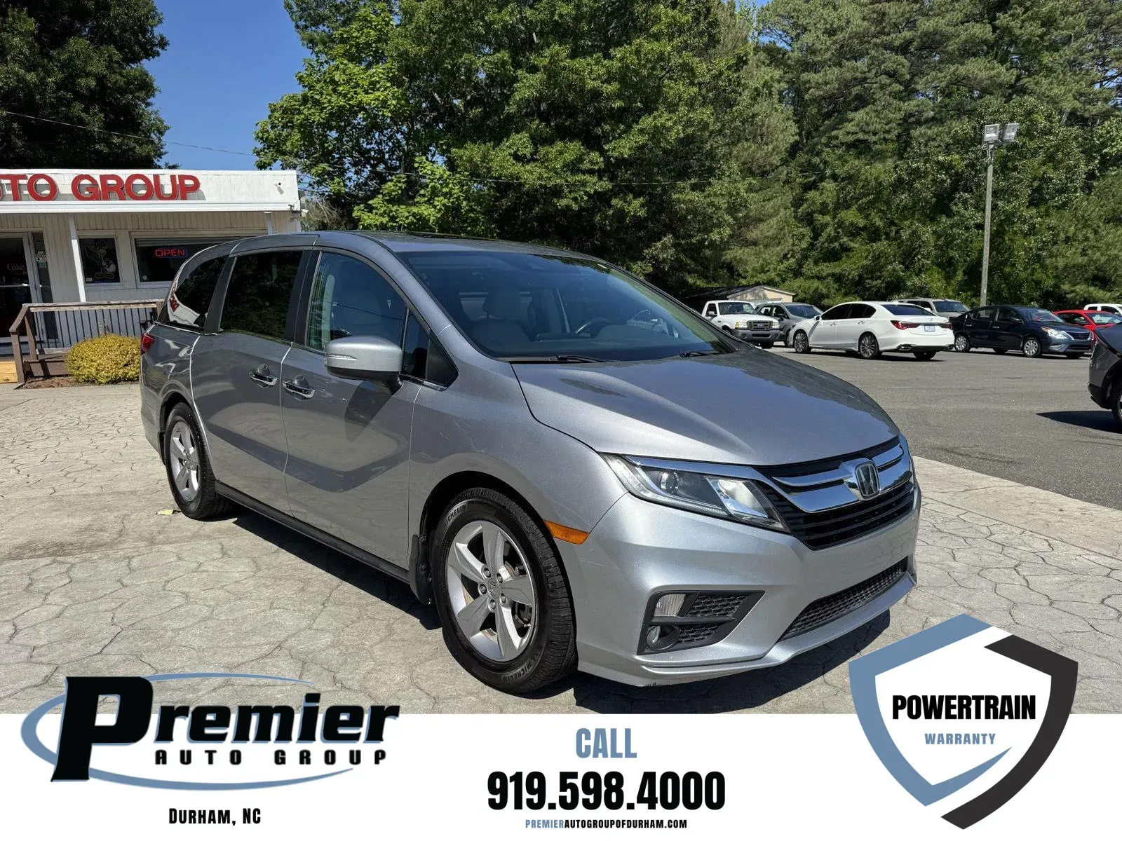 Silver 2019 Honda Odyssey EX-L for sale in Durham, NC