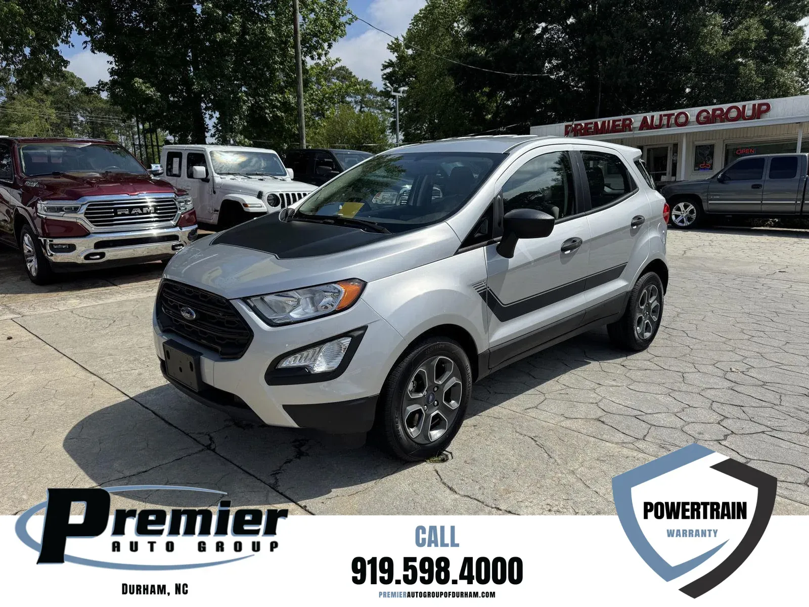Silver 2021 Ford EcoSport S for sale in Durham, NC