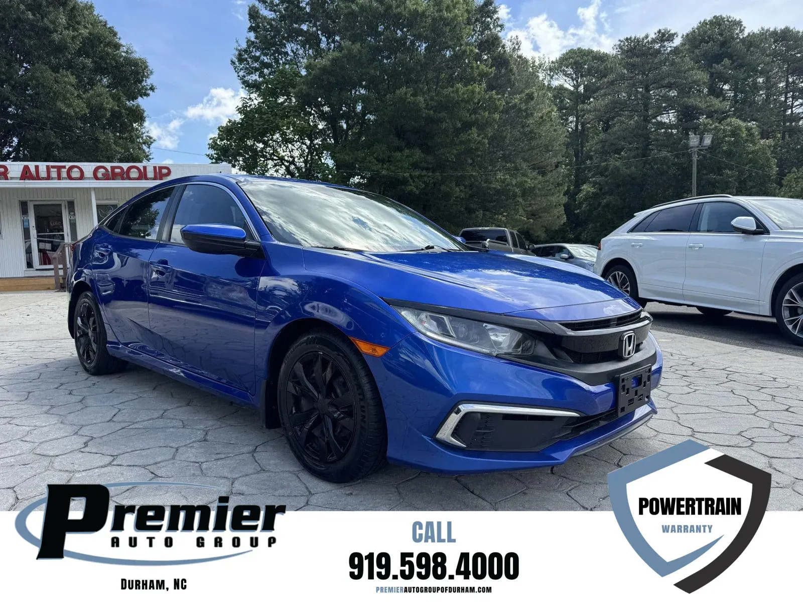 Blue 2019 Honda Civic Sedan LX for sale in Durham, NC