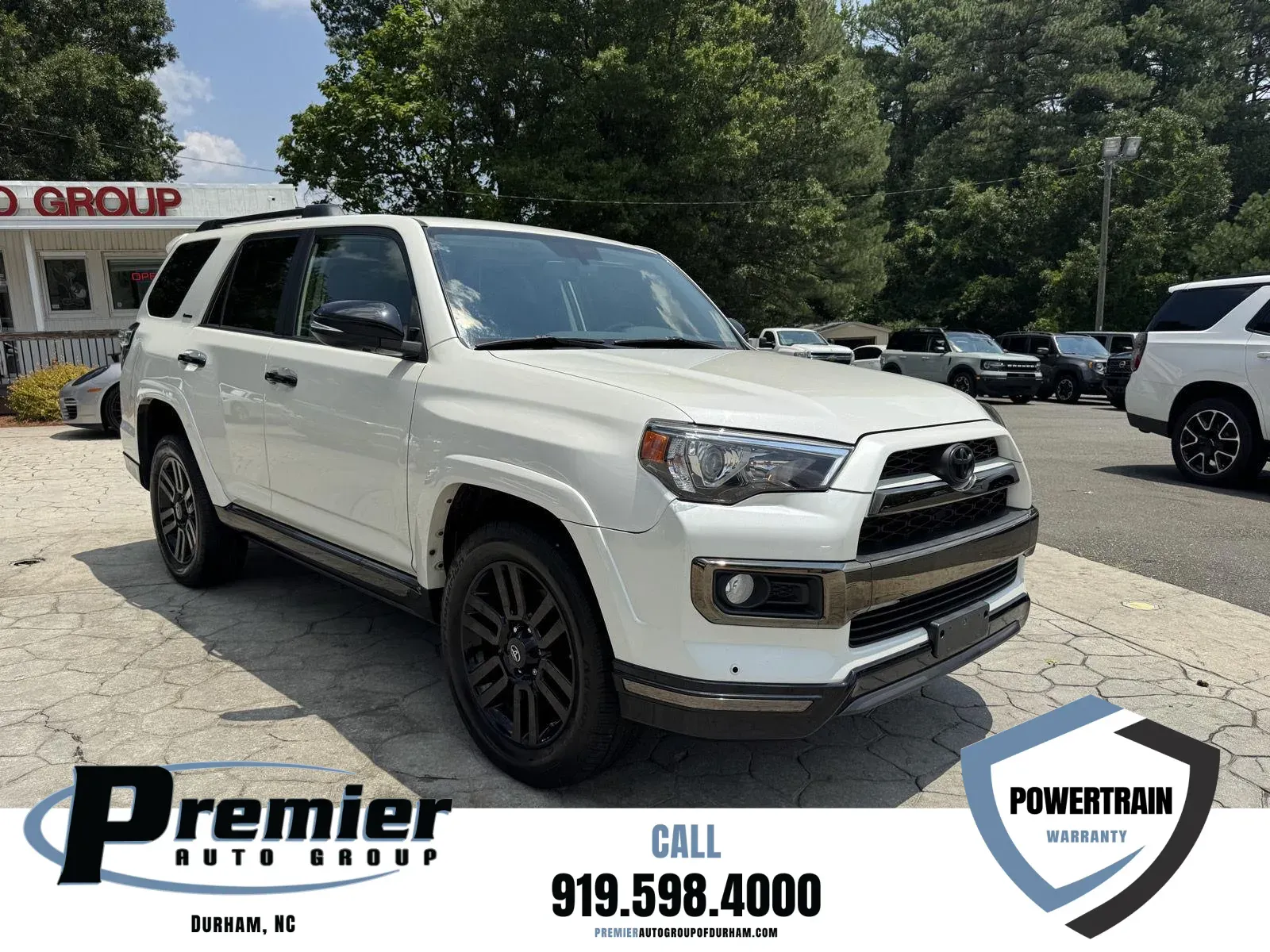 White 2019 Toyota 4Runner Limited for sale in Durham, NC