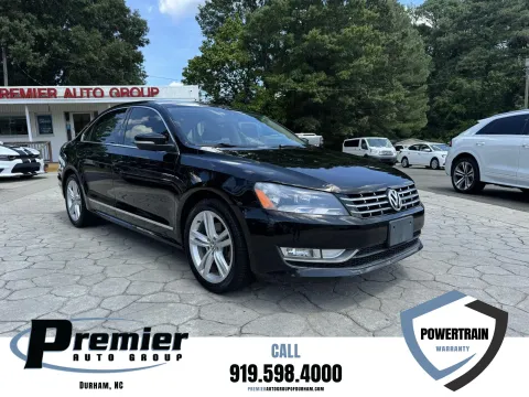 Black 2014 Volkswagen Passat TDI SE w/Sunroof & Nav for sale in Durham, NC