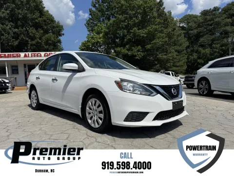 White 2017 Nissan Sentra SV for sale in Durham, NC