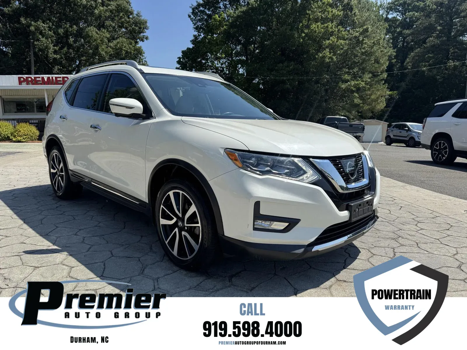 White 2017 Nissan Rogue SL for sale in Durham, NC