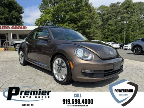 Brown 2015 Volkswagen Beetle Coupe 1.8T w/Sun/Sound/Nav for sale in Durham, NC
