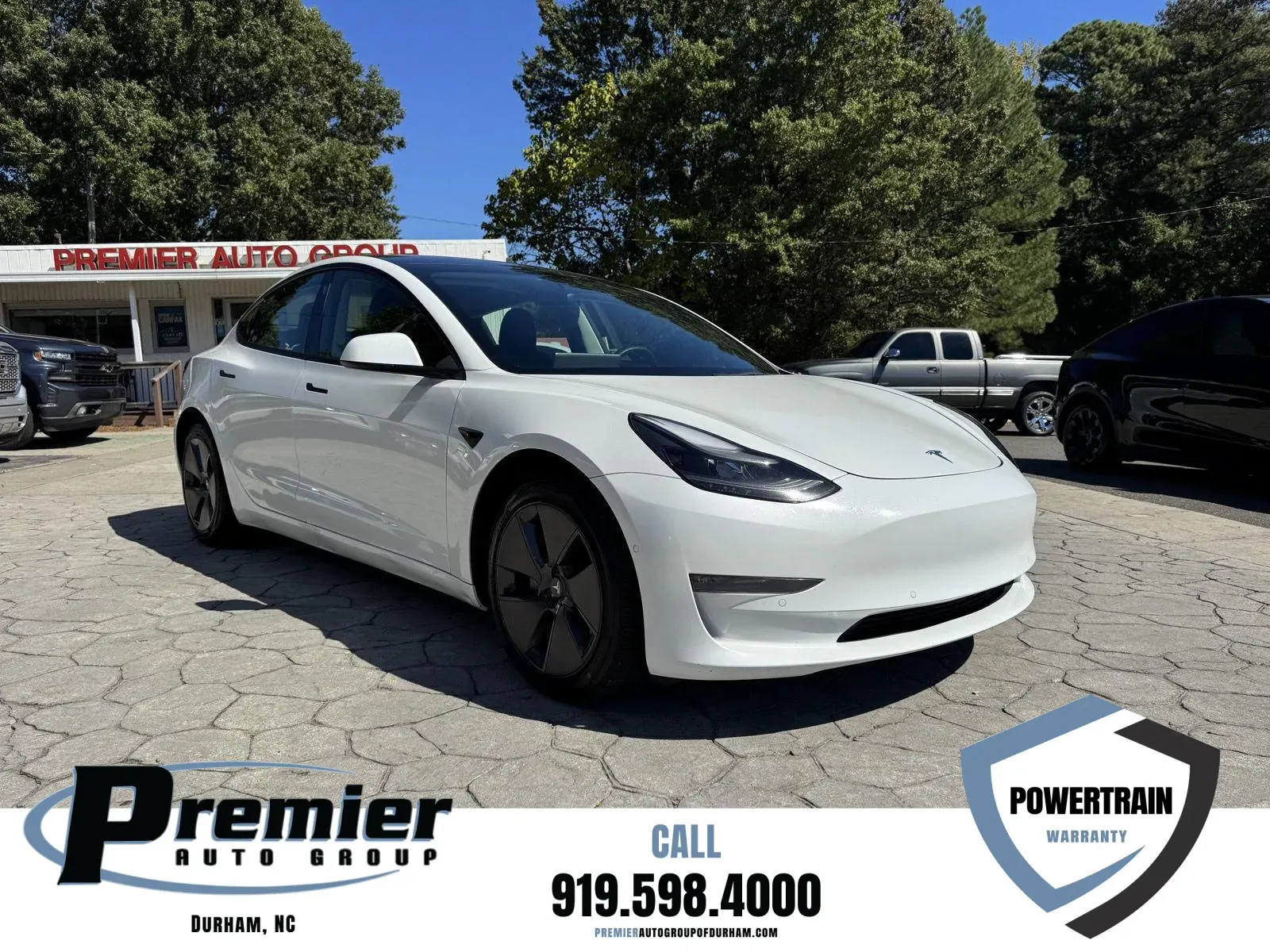 White 2022 Tesla Model 3 Long Range for sale in Durham, NC