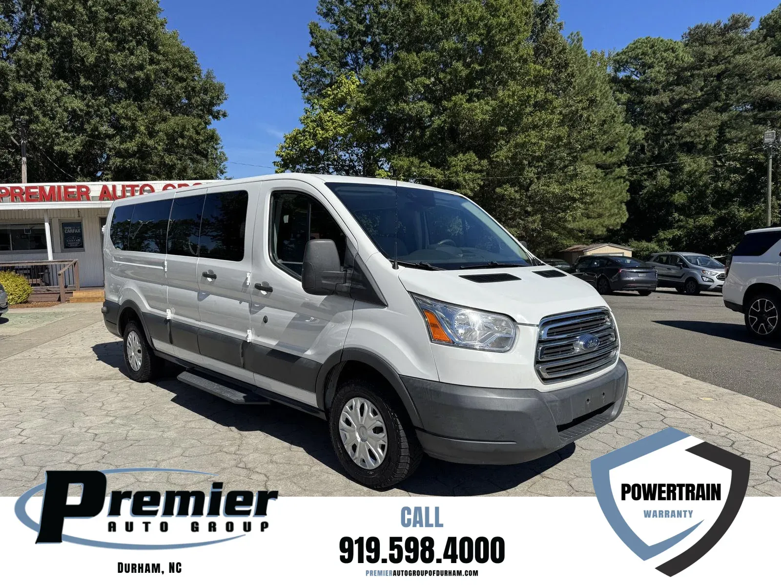White 2017 Ford Transit Wagon XLT for sale in Durham, NC