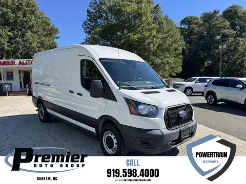White 2023 Ford Transit Cargo Van Medium Roof w/LWB Van 3D for sale in Durham, NC