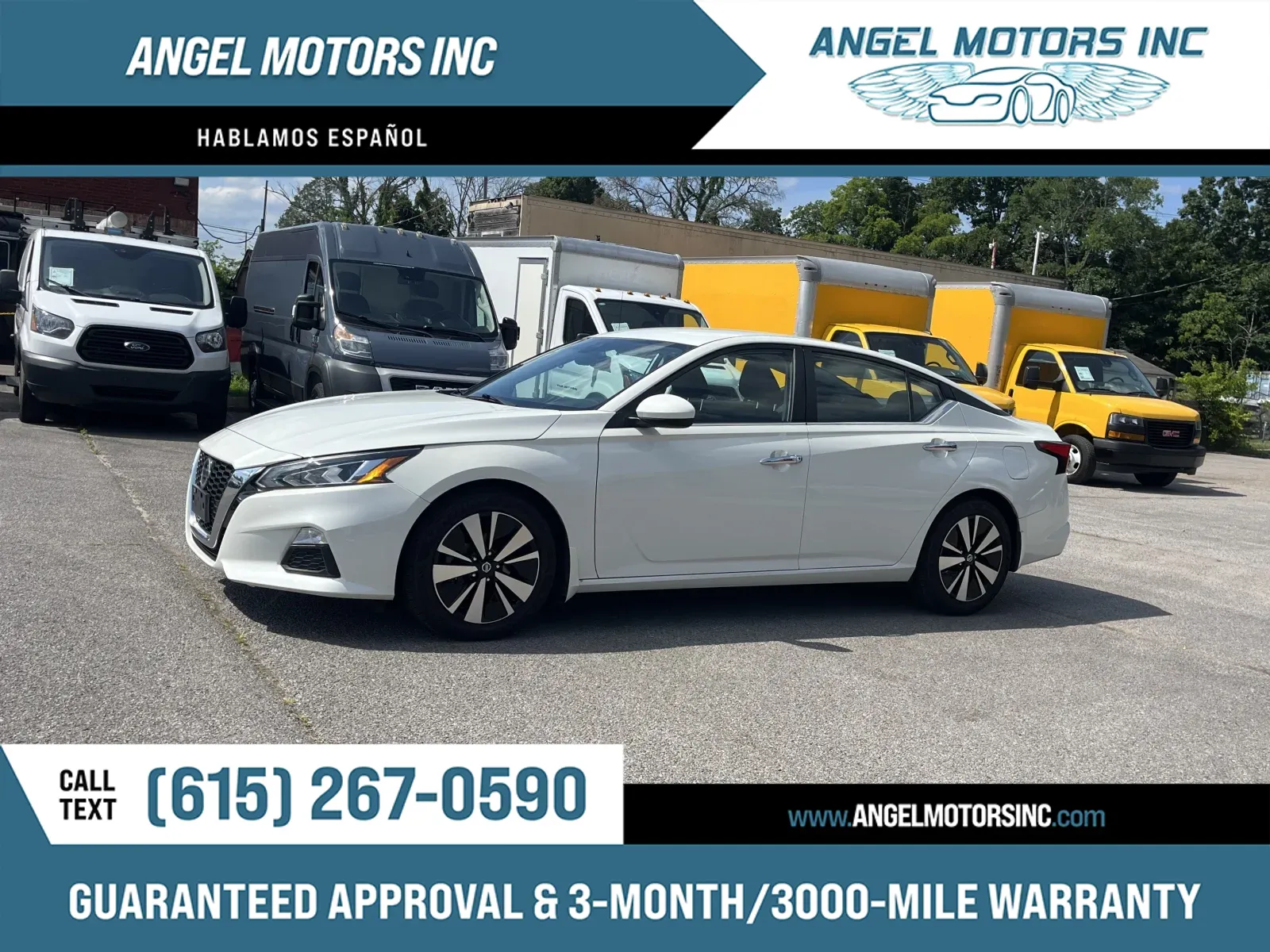 White 2021 Nissan Altima 2.5 SV for sale in Smyrna, TN